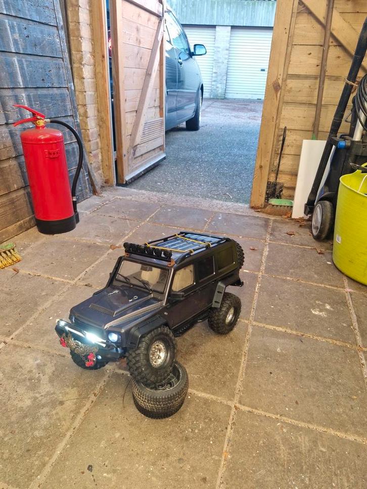 Hobao DC1 -  crawler scaler, Hobby en Vrije tijd, Modelbouw | Auto's en Voertuigen, Gebruikt, Truck, Groter dan 1:32, Overige merken