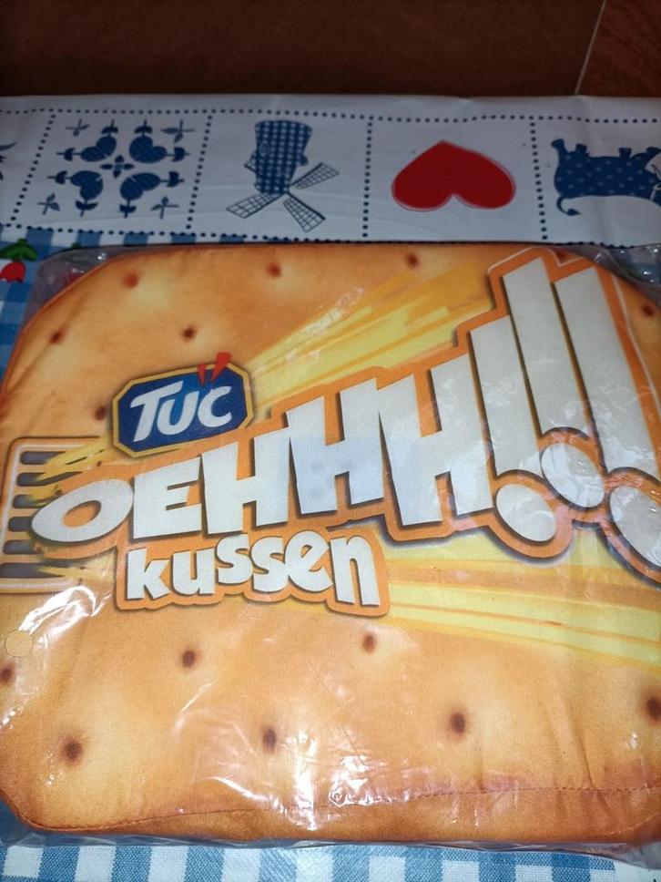 Nieuwe TUC scheet kussen oehh kussen, Verzamelen, Merken en Reclamevoorwerpen, Gebruiksvoorwerp, Ophalen of Verzenden