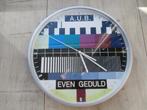 Retro / Vintage Testbeeld Klok A.U.B. EVEN GEDULD, Ophalen of Verzenden