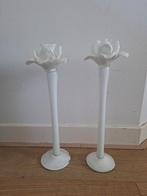Pols Potten Glazen Kandelaars - Set van 2, Antiek en Kunst, Ophalen, Overige materialen