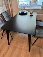 Eettafel zwart, Ophalen of Verzenden, Zo goed als nieuw, Rechthoekig, 50 tot 100 cm