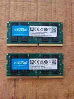 Crucial 32 GB KIT (2x16GB) SODIMM DDR4 3200, Computers en Software, RAM geheugen, 32 GB, DDR4, Ophalen of Verzenden, Zo goed als nieuw