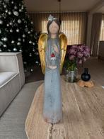 Staande kerstengel met kaars 60 cm hoog, Ophalen, Zo goed als nieuw