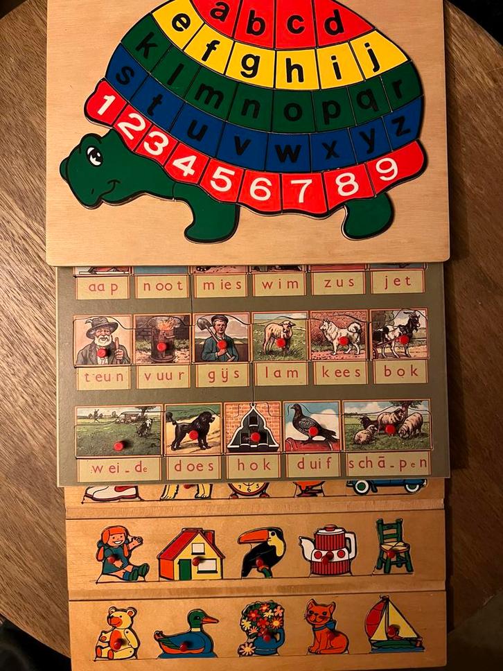 3 Houten Educatieve Puzzels Peuter/Kleuter, Kinderen en Baby's, Speelgoed | Educatief en Creatief, Gebruikt, Puzzelen, Ophalen of Verzenden