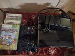 Xbox 360 slim, Spelcomputers en Games, Ophalen, 4 GB, Met 2 controllers, Met games
