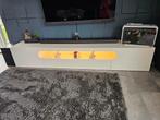 Moderne Hoogglans TV-Meubel met LED, Gebruikt, Ophalen of Verzenden, 200 cm of meer, Minder dan 100 cm