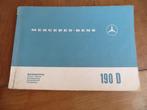 Instructieboek Mercedes-Benz 190 D Heckflosse W110 1964, Auto diversen, Handleidingen en Instructieboekjes, Verzenden