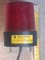 rode flitslamp  van delta design 230V, Hobby en Vrije tijd, Elektronica-componenten, Ophalen of Verzenden, Gebruikt