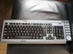 toetsenbord toetsen bord Silvercrest zwart grijs werkend, Computers en Software, Ophalen of Verzenden, Qwerty, Zo goed als nieuw