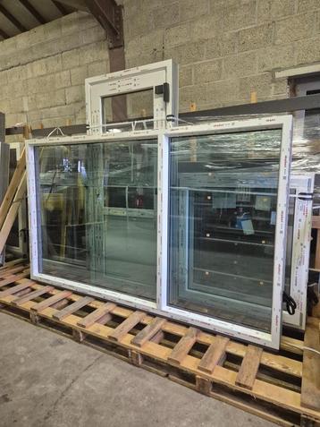 Kunststof kozijn nieuw 2x vast raam Triple HR+++ zonwerend  beschikbaar voor biedingen