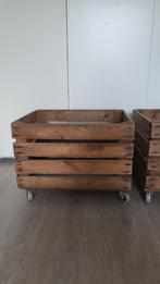 Veilingkistjes op wielen 2x, Huis en Inrichting, Ophalen, 50 tot 100 cm, Minder dan 50 cm, Minder dan 50 cm
