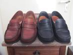 Greve loafers mocassins instappers 42,5 (8,5) zwart en bruin, Loafers, Bruin, Ophalen of Verzenden, Zo goed als nieuw