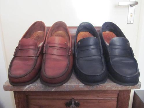 Greve loafers mocassins instappers 42,5 (8,5) zwart en bruin, Kleding | Heren, Schoenen, Zo goed als nieuw, Loafers, Bruin, Ophalen of Verzenden