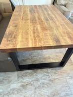 Eettafel | Massief Mango hout, Ophalen of Verzenden, Zo goed als nieuw, Vijf personen of meer, Rechthoekig