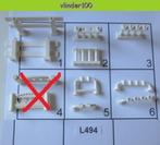 L494 LEGO DIVERSE WITTE HEKKEN EN STANGEN, Lego, Ophalen of Verzenden, Losse stenen, Lego Nederland B.V.