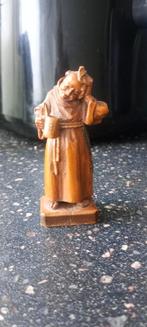 Houten Monnik Beeldje, Antiek en Kunst, Kunst | Beelden en Houtsnijwerken, Ophalen of Verzenden