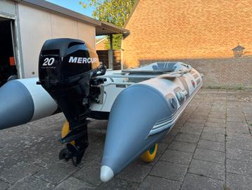 Rubberboot 3.80 met Motor 20pk 4 takt beschikbaar voor biedingen