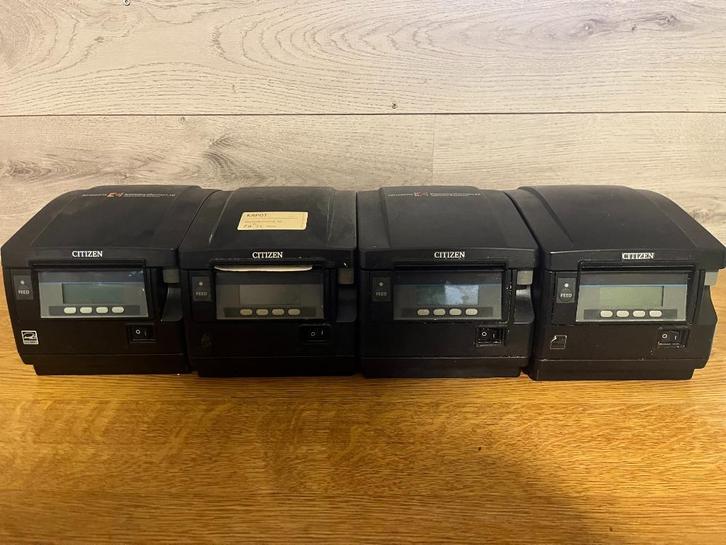 4 Citizen kassabonprinter – 3 werkend, Computers en Software, Printers, Gebruikt, Printer, Thermo-printer, Zwart-en-wit printen