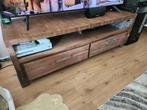 COMPLETE INBOEDEL: Houten TV meubel-51cm(H)x150cm(B)x45cm(D), Huis en Inrichting, Ophalen, Gebruikt, 100 tot 150 cm, Teakhout