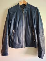 Leren jasje, Kleding | Dames, Jassen | Zomer, Ophalen, Zo goed als nieuw, Blauw