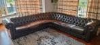 chesterfield hoekbank, Ophalen, Gebruikt, Leer, Klassieke Engelse stijl