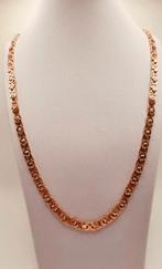 Gouden platte koningsketting 14kt, Sieraden, Tassen en Uiterlijk, Kettingen, Www.bredajuwelier.nl, Nieuw, Ophalen of Verzenden