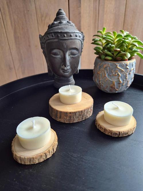 Apple Cinnamon Waxinelichtjes, Huis en Inrichting, Woonaccessoires | Kandelaars en Kaarsen, Minder dan 25 cm, Overige materialen