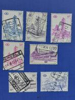 Postzegel Belgie 1953 en 68 7 zegels Spoorwegzegels 07-11, Postzegels en Munten, Verzenden, Gestempeld, Frankeerzegel