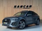 Audi Q5 Sportback 55 TFSI e S-Line PANO|LUCHTVERING|TREKHAAK, Auto's, Automaat, Gebruikt, Zwart, 4 cilinders