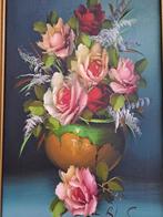 Vintage olieverf schilderij op doek, Ophalen of Verzenden