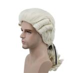 Lichtblonde Historische Heren Pruik Rechter Advocaat, Sieraden, Tassen en Uiterlijk, Uiterlijk | Haarverzorging, Verzenden, Nieuw
