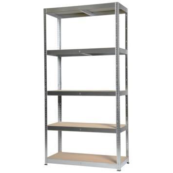 Handson stellingkast 
Zilverkleurig
180x90x40 cm hxbxd, Huis en Inrichting, Kasten | Stellingkasten, Gebruikt, Ophalen