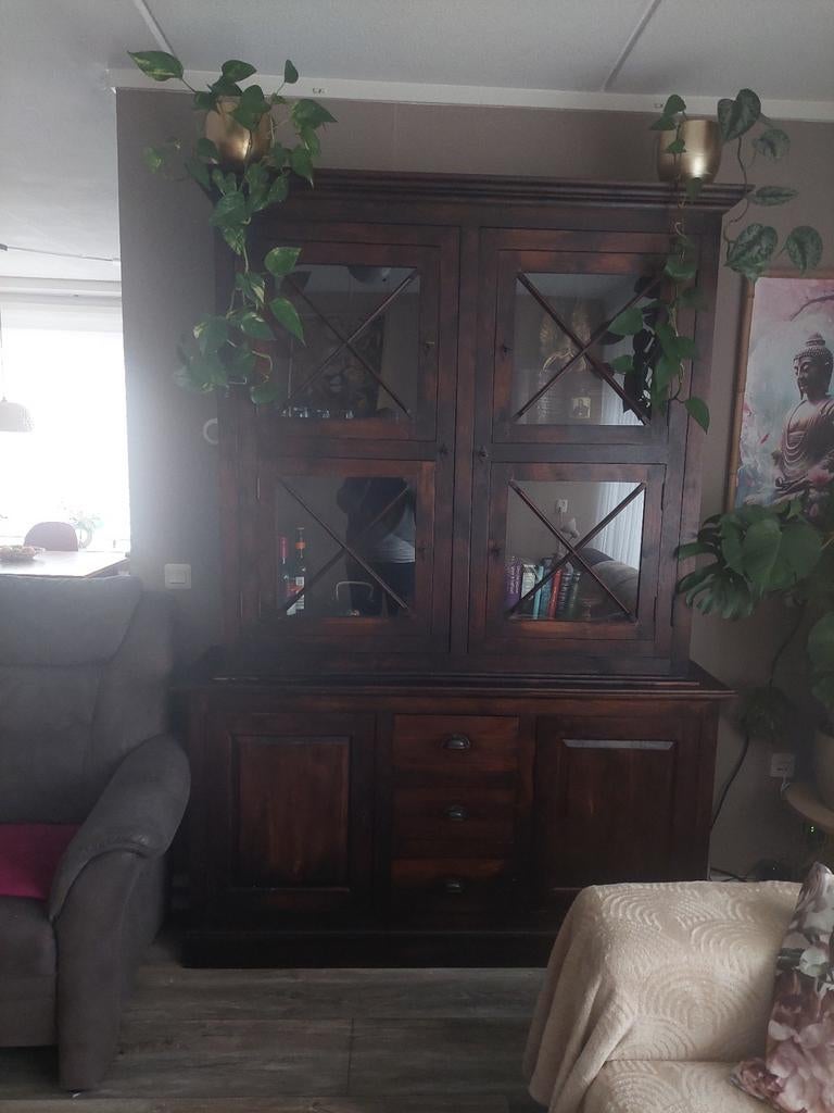 Bruin wandmeubel, Ophalen of Verzenden, 25 tot 50 cm