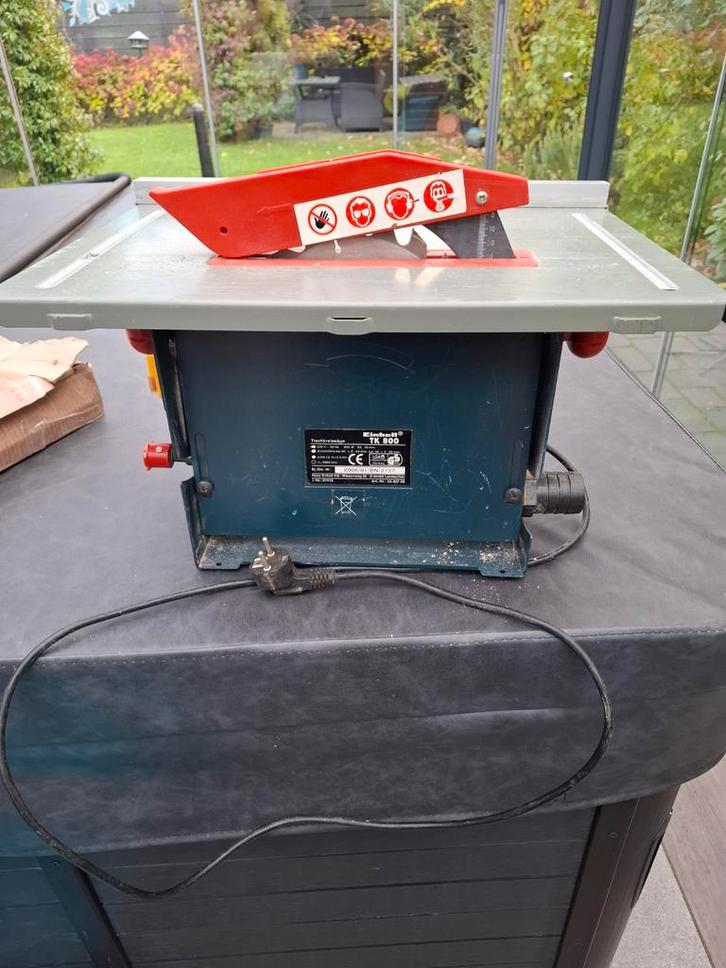 Einhell TK 800 Tafelcirkelzaag + Toebehoren, Doe-het-zelf en Verbouw, Gereedschap | Zaagmachines, Gebruikt, Cirkelzaag, 600 tot 1200 watt