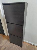 BISSA
Schoenenkast 3 vakken, zwartbruin, 49x28x135cm, Huis en Inrichting, Kasten | Schoenenkasten, Ophalen, Zo goed als nieuw