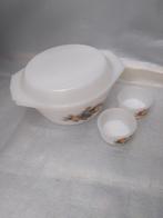 Retro arcopal ovenschaal/dekschaal, Huis en Inrichting, Keuken | Servies, Ophalen, Glas, Overige stijlen, Schaal of Schalen