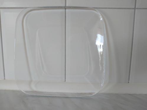 glazen bord plateau kaarsenschaal, Huis en Inrichting, Woonaccessoires | Schalen en Manden, Nieuw, Schaal, Vierkant, Glas, Ophalen of Verzenden
