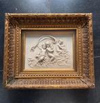 Marmeren paneel Biggs & Sons in vergulde lijst, Antiek en Kunst, Kunst | Schilderijen | Klassiek, Ophalen of Verzenden