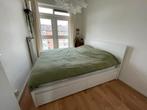 IKEA MALM wit bed / bedframe, 180x200, met 2 bedlades, Ophalen, Wit, Tweepersoons, Zo goed als nieuw