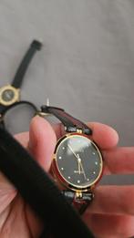 Gucci horloge vintage, Ophalen of Verzenden, Gebruikt, Zwart, Overige materialen