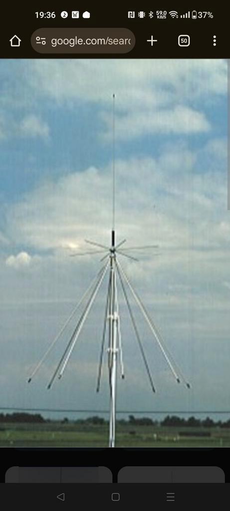 DIAMOND D-130 Discone Antenne 25-1300MHz Scanner Antenne, Telecommunicatie, Antennes en Masten, Gebruikt, Antenne, Ophalen of Verzenden