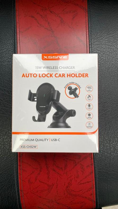 XSSIVE 15W Wireless Charger Auto Lock Car Holder, Telecommunicatie, Telefoonhouders, Nieuw, Auto, Ophalen of Verzenden