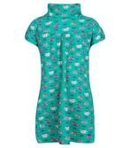 Groene meisjesjurk col jurk Tom Tailor poezen print 128-134, Tom Tailor, Meisje, Nieuw, Ophalen of Verzenden