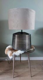 Tafellamp smokeglas hotel chique Lamp Light and Living Nieuw, Huis en Inrichting, Lampen | Tafellampen, Ophalen, 50 tot 75 cm