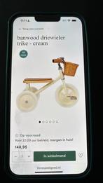 Banwood driewieler trike-cream zonder mand, nieuw!, Fietsen en Brommers, Fietsen | Driewielers, Ophalen of Verzenden, Nieuw, Banwood