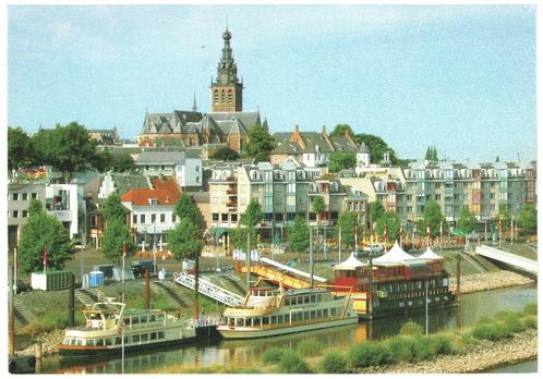 958880 Nijmegen Waalkade Gelopen met postzegel, Verzamelen, Ansichtkaarten | Nederland, Gelopen, Gelderland, Ophalen of Verzenden