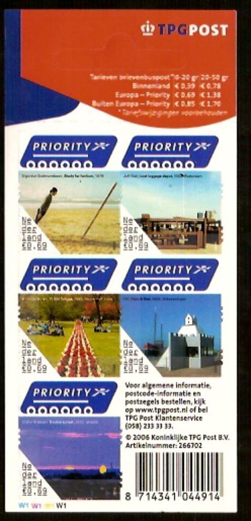Nederland NVPH nr V2403/7 postfris Europa 2006, Postzegels en Munten, Postzegels | Nederland, Postfris, Na 1940, Verzenden