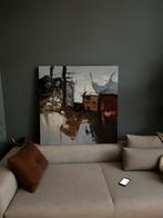 Schilderij 100 x 100 cm, Antiek en Kunst, Kunst | Schilderijen | Abstract, Ophalen of Verzenden