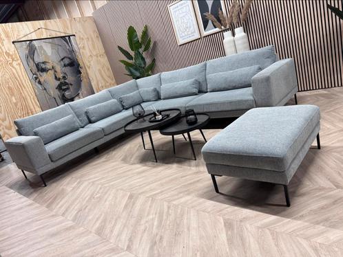 ZGAN Home Center Hoekbank - Grijs - 310 x 270 - Pocketvering, Huis en Inrichting, Banken | Bankstellen, Zo goed als nieuw, Hoekbank