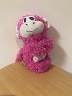Schattige Roze Knuffel Aap, Ophalen of Verzenden, Zo goed als nieuw, Overige typen